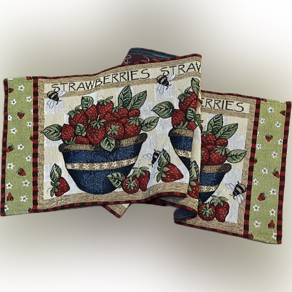 Other - Strawberry Table Runner approx 71“ x 12.5”